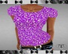 T-Shirt Purple White 