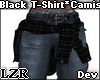 Black T-Shirt Camisa Dev