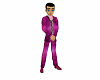 purple suit with shoes