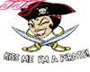 TTT Girl Pirate Sticker