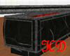 Blk Marble/Stone Coffin