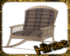 H! Brown rocking chair