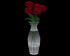 glass vase roses