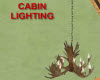 Cabin Moose Antler light