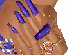 summer purple nails
