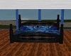 Blue/black Romantic bed