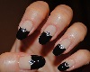 BLACK FRENCH TIP NAILS