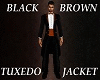 Black Brown Tuxedo Jacke