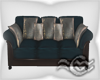 Teal Long Couch