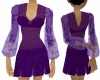 Purple Lace Minidress