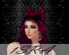 purple medium lenth hair