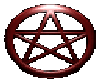red animated pentagram