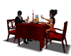 romantic dinning red