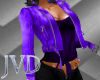 JVD Purple Leather Coat