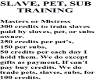 slave sub pet training