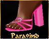 P9)"TAM"Heart Pink Heels
