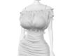 White Ruffled Dress ML1