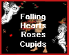 Falling Heart Rose Cupid
