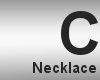 L- Cam necklace black