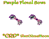 *ZD* Purple Floral Bows