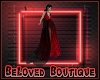Red/Black Drape Gown