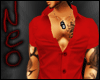 /NEO/ Red Muscle Shirt