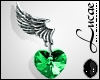 Emerald Earwings