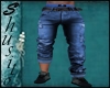 ".Raised Jeans."Blue l