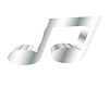 Silver Musical Note