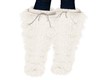 IVORY FUZZY BOOTS