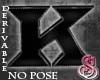 PVC Letter K No Pose