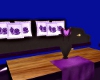 Purple sofa set