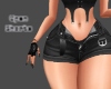 Black Open Shorts