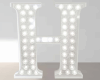 Anim White Glit Letter H