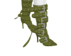 Olive Belted Boots