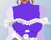 SL Fur Bow Dress DRV