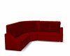 red/burgundy sectional