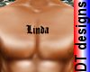 Name Linda on chest