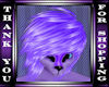 purple furry hair m