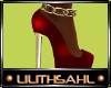 LS~GLITTER RED SHOES