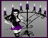 Gothic Purple Candleabra