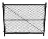 black chainlink fence
