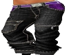 [TK] Black+Purple Jeans 