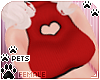 [Pets] Heart top | Red