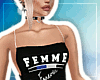 -A- FEMME Black Dress