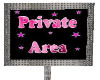 Private Area Pink Sign