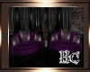 ~Blk/purpleclubs chairs~
