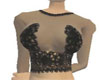 Antique lace black top