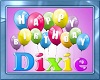 DIXIE bday banner