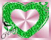 ¤C¤ Glitter Green Heart